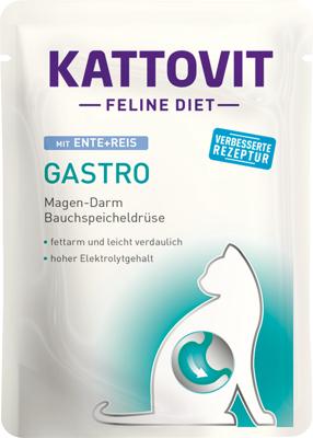 KATTOVIT Feline Diet Gastro Duck with rice - nat kattenvoer - 85g - thumbnail