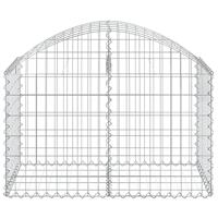 Schanskorf gewelfd 100x50x60/80 cm gegalvaniseerd ijzer - thumbnail
