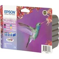 Epson Inktcartridge T0807 Origineel Combipack Zwart, Cyaan, Magenta, Geel, Foto cyaan, Foto magenta C13T08074011 - thumbnail