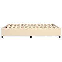 Boxspringframe stof crmekleurig 160x200 cm - thumbnail