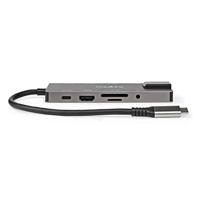 Nedis CCBW64775AT02 USB-adapter USB-C -USB-A, RJ45, HDMI, SD 0.2m - thumbnail
