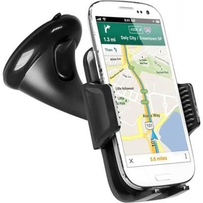 sbs mobile TE0UCH1AW Telefoonhouder voor in de auto 360° draaibaar 55 - 85 mm Bevestigingswijze (auto): Zuignap