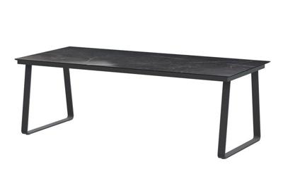 Konos Tafelframe Antracite met Ceramic Marble tafelblad 220 x 95 cm 4SO - 4so