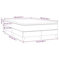 Boxspring met matras fluweel donkergroen 120x190 cm - thumbnail