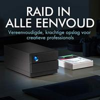 LACIE 2big RAID 16TB USB-C 3.5inch hot swappable IronWolf Pro drives 7.2rpm + 5 year data recovery - thumbnail
