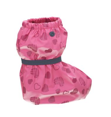Playshoes overschoenen fleece gevoerd Hartjes Roze-M