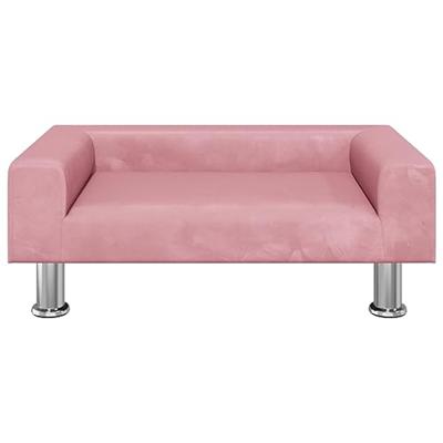 Kinderbank 70x45x26,5 cm fluweel roze