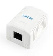 CAT5E UTP LAN-opbouwdoos, 1-poorts
