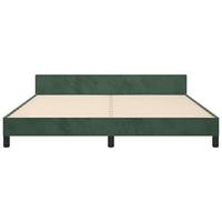 Bedframe zonder matras 160x200 cm fluweel donkergroen - thumbnail
