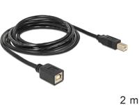 Delock 83427 Verlengkabel USB 2.0 B male > B female 2 m - thumbnail