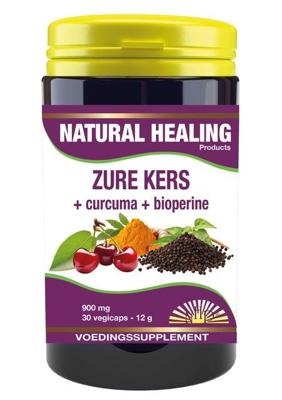 NHP Zure kers/curcuma/piper nigrum 30 Vegetarische capsules NHP Zure kers/curcuma/piper nigrum 30 Vegetarische capsules