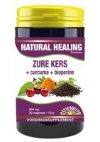 NHP Zure kers/curcuma/piper nigrum 30 Vegetarische capsules - thumbnail