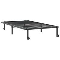 Bedframe zonder matras opvouwbaar 107x203 cm staal zwart - thumbnail