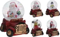 Sneeuwbol Kerstfiguur Auto 7cm Assorti 1st - thumbnail