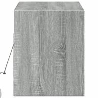 Tv-wandmeubel met LED-verlichting 180x31x38 cm grijs sonoma - thumbnail