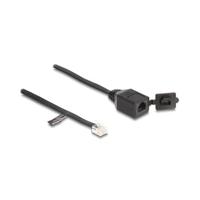 DeLOCK 88009 telephone cable 0.2 m Black - thumbnail