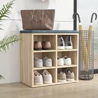 Schoenenkast 52,5x30x50 cm sonoma eikenkleurig - thumbnail