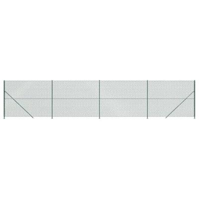 VidaXL Gaashek met flens 1,4x10 m groen