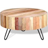 Salontafel massief gerecycled hout - thumbnail
