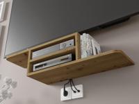 Zwevend tv-meubel DENMA artisan eik - thumbnail