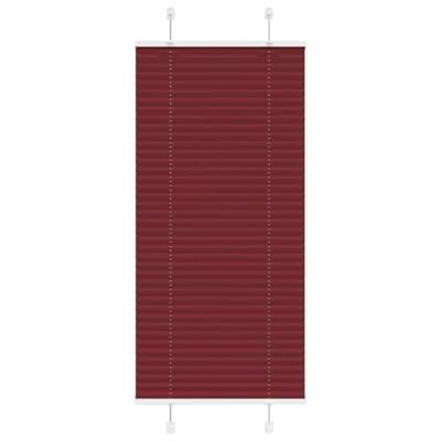 Pliss rolgordijn 60x100 cm stofbreedte 59,4 cm bordeauxrood