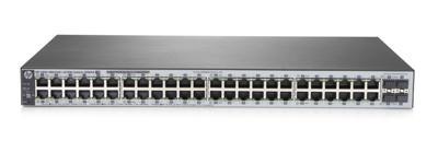 HPE 1820-48G-PoE+ (370W) - Switch - Beheerd - 24 x 101001000 + 4 x Fast EthernetGigabit SFP + 24 x 101001000 (PoE+) - desktop, rack-uitvoering - PoE+ (370 W) HPE 1820-48G-PoE+ (370W) - Switch - Beheerd - 24 x 101001000 + 4 x Fast EthernetGigabit SFP + 24 x 101001000 (PoE+) - desktop, rack-uitvoering - PoE+ (370 W)