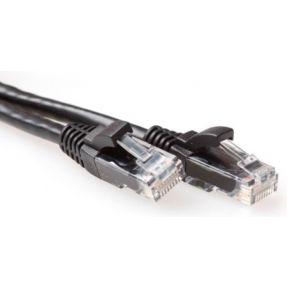 ACT IB3500 LSZH U/UTP CAT6A Patchkabel Zwart - 50 cm
