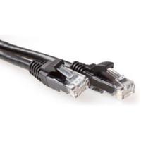 ACT IB3500 LSZH U/UTP CAT6A Patchkabel Zwart - 50 cm - thumbnail