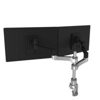 R-Go Tools R-Go Zepher 4 Twin Monitorarm, verstelbaar, zilver - thumbnail
