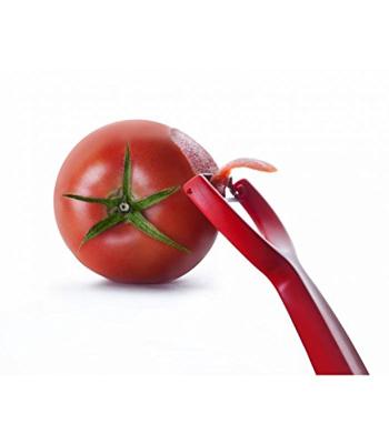 Fruit- en Groentenschiller Ibili 15 cm Rood Roestvrij staal