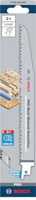 Bosch Accessoires PRO Multi Material Demolition S1110VF zaagblad | 1 |6 x 22 x 225 mm | 2-delig - 2608659004 Bosch Accessoires PRO Multi Material Demolition S1110VF zaagblad | 1 |6 x 22 x 225 mm | 2-delig - 2608659004