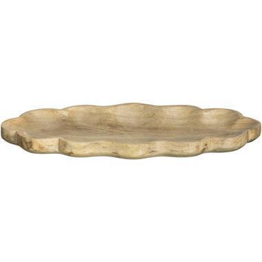Deco Plateau Scallop - naturel - 2,5x38x18 cm - Leen Bakker