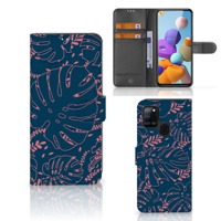 Samsung Galaxy A21s Hoesje Palm Leaves - thumbnail
