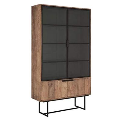 DTP Home Vitrinekast 'Odeon' Teakhout, 210 x 120cm DTP Home Vitrinekast 'Odeon' Teakhout, 210 x 120cm
