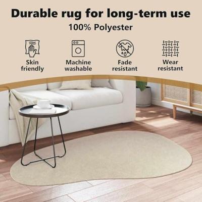 VidaXL Vloerkleden huarte beige 120 x 170 cm polyester VidaXL Vloerkleden huarte beige 120 x 170 cm polyester