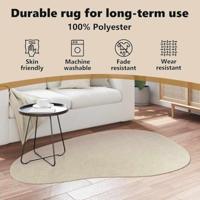 VidaXL Vloerkleden huarte beige 120 x 170 cm polyester - thumbnail