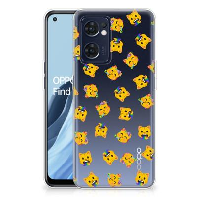 TPU bumper voor OPPO Reno 7 5G | Find X5 Lite Katten Emojis TPU bumper voor OPPO Reno 7 5G | Find X5 Lite Katten Emojis