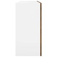 Hangkast 80x31x60 cm bewerkt hout gerookt eikenkleurig - thumbnail