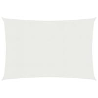 VidaXL Zonnezeil 160 g/m² 2x3,5 m hdpe wit - thumbnail