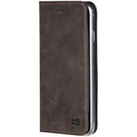 Senza Raw Leather Booklet Apple iPhone 6/6S Walnut Brown - thumbnail