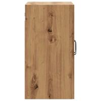 Wandkast 60x31x60 cm bewerkt hout artisanaal eikenkleurig - thumbnail