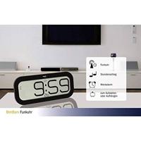 TFA Dostmann 60.4514.01 Wandklok Zendergestuurd 28 mm x 321 mm x 140 mm Zwart - thumbnail