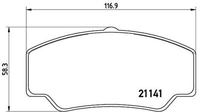 Remblokken set P24023