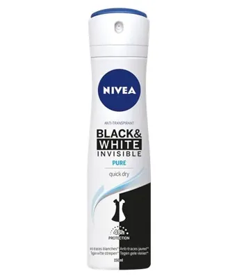 Nivea Black & White Invisible Pure Deodorant Spray Nivea Black & White Invisible Pure Deodorant Spray