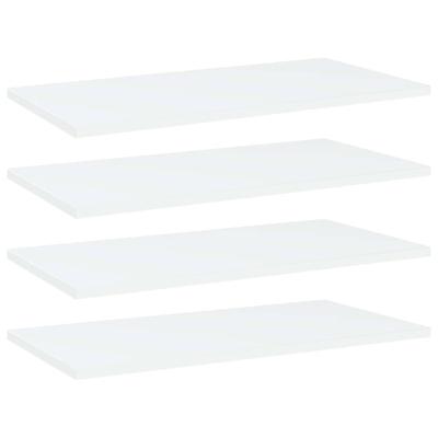 Wandschappen 4 st 60x30x1,5 cm spaanplaat wit