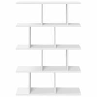 Wandschap kubus 12 vakken bewerkt hout wit - thumbnail