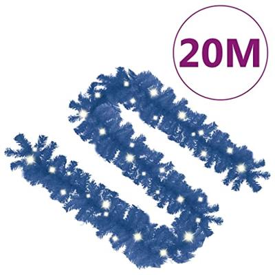 VidaXL Kerstslinger met led-lampjes 20 m blauw