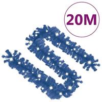 VidaXL Kerstslinger met led-lampjes 20 m blauw - thumbnail
