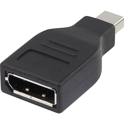 Renkforce RF-4174572 DisplayPort Adapter [1x Mini-DisplayPort stekker - 1x DisplayPort bus] Zwart Vergulde steekcontacten