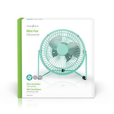 Nedis Miniventilator - 15 cm (Kleur: turquoise) Nedis Miniventilator - 15 cm (Kleur: turquoise)